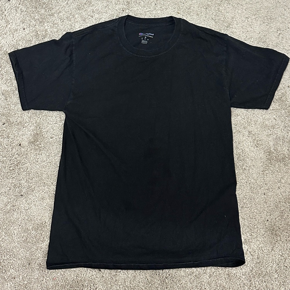 champion size M black t shirt